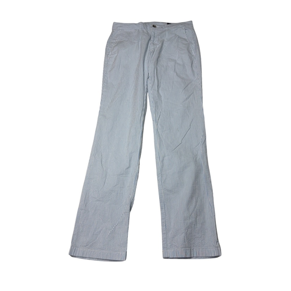 Vineyard Vines Breaker Pants Mens 30x32 Blue White Seersucker Stripe 1P001117